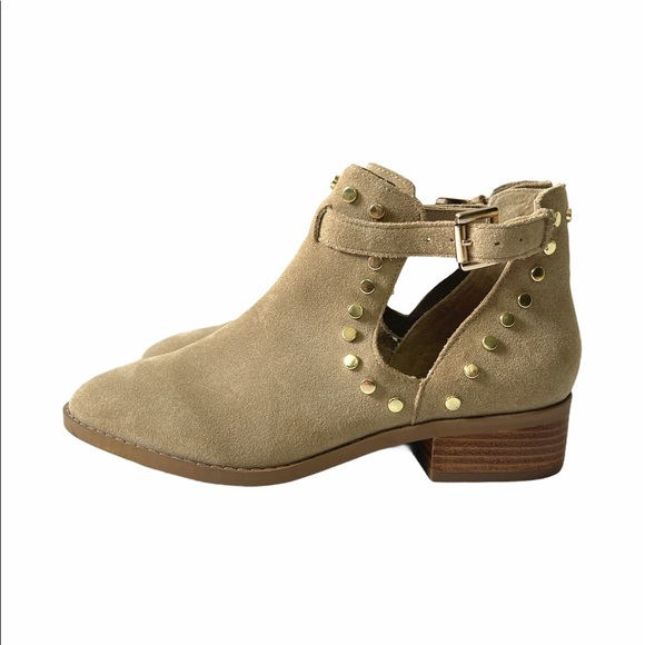 Carlos Santana Blake Tan Cut Out Ankle Boots NWT - Picture 5 of 13